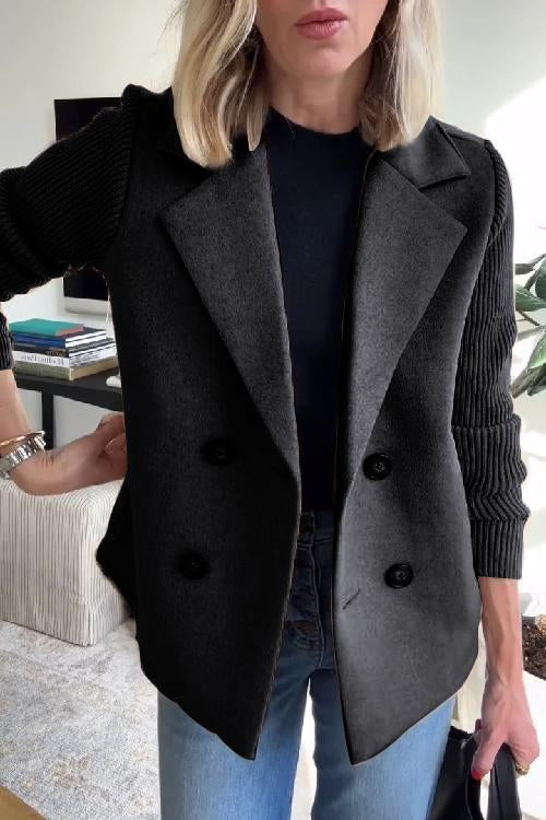 Alesia Zwarte Blazer Dames | Elegante Casual Stijl, Hoogwaardige Stoffen 6