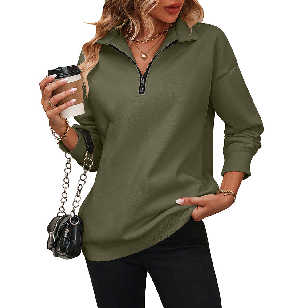 Ari Dames Sweatshirt | Halve Rits, Ademend Materialen 5