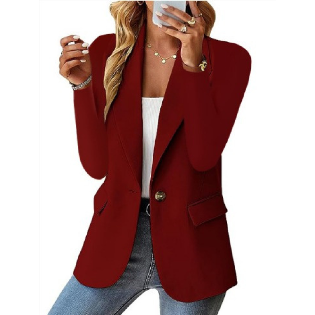 Ava Dames Blazer | Zwart, Tijdloos Design, Elegante Pasvorm 7