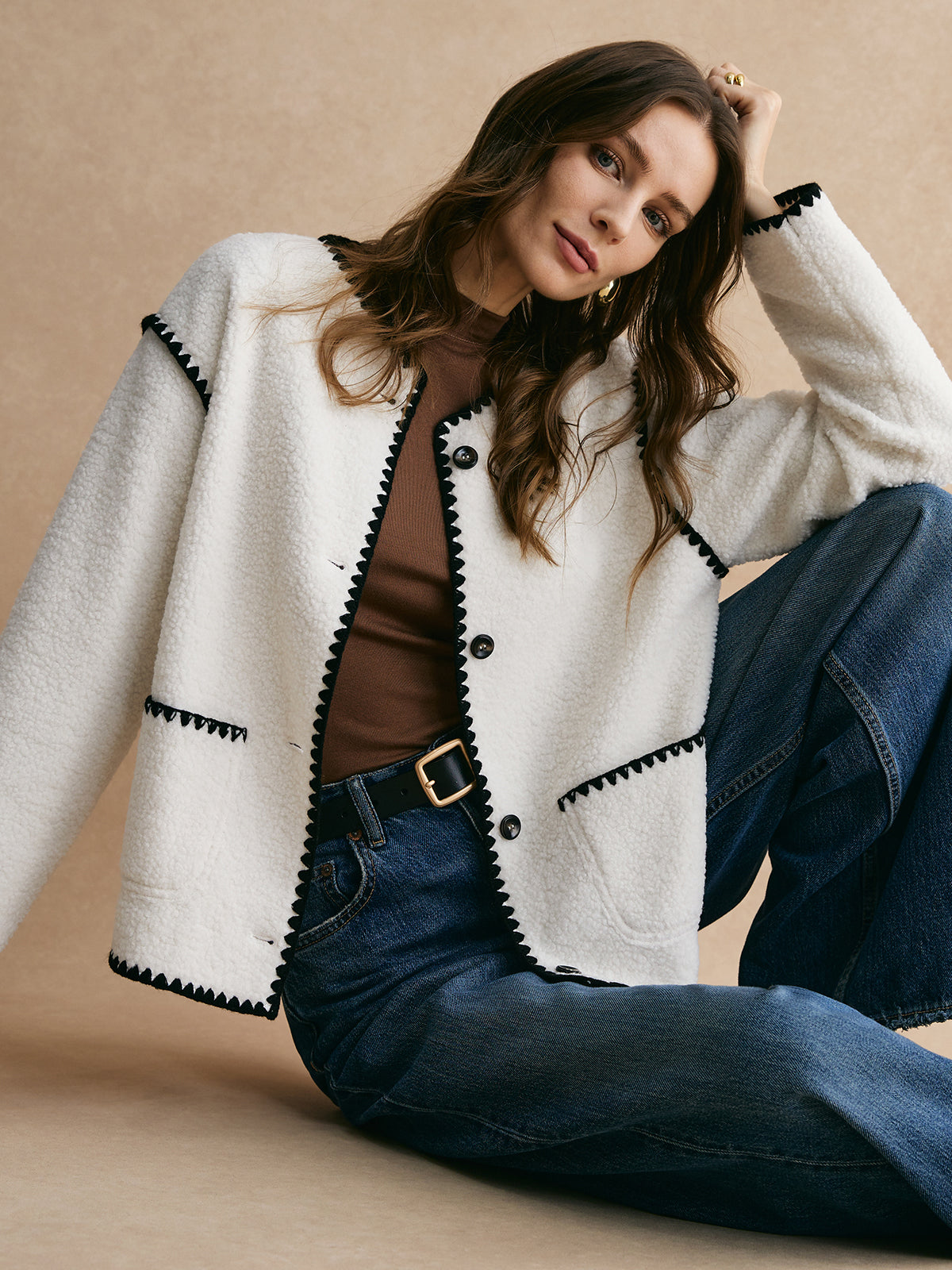 Britt Bouclé Jack Dames | Zachte Textuur, Casual-Chic
