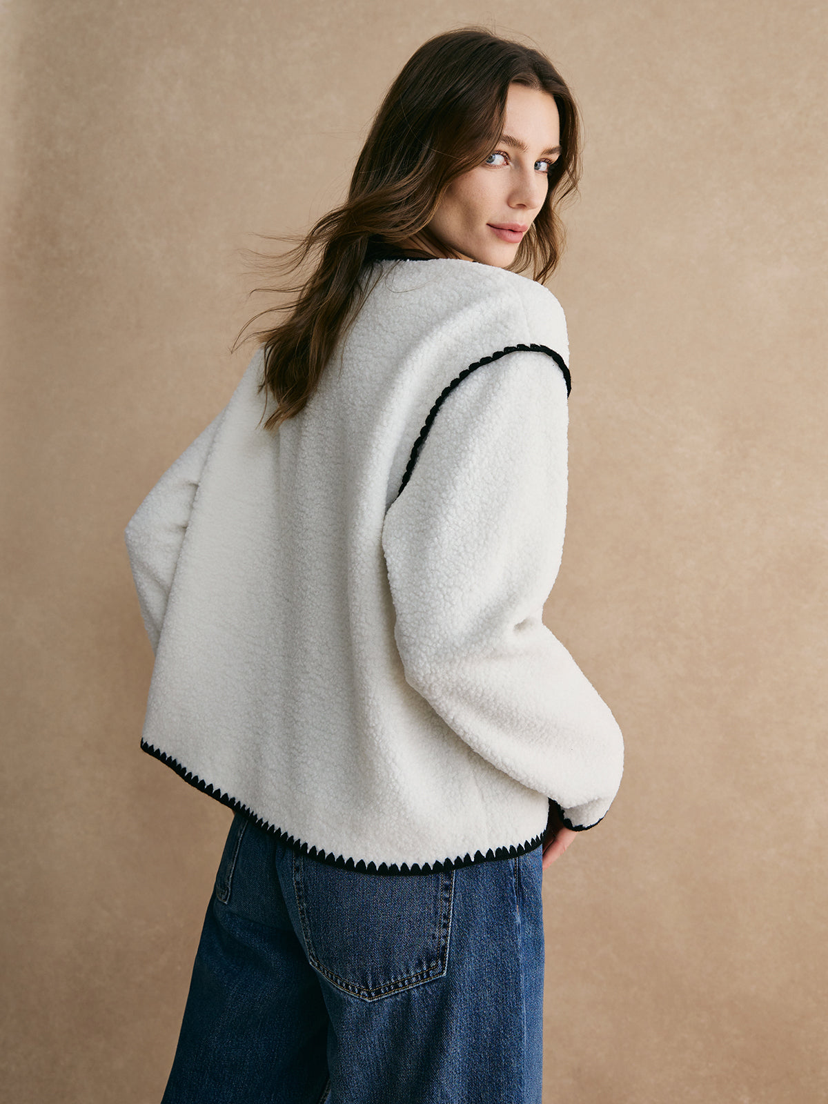Britt Bouclé Jack Dames | Zachte Textuur, Casual-Chic 5