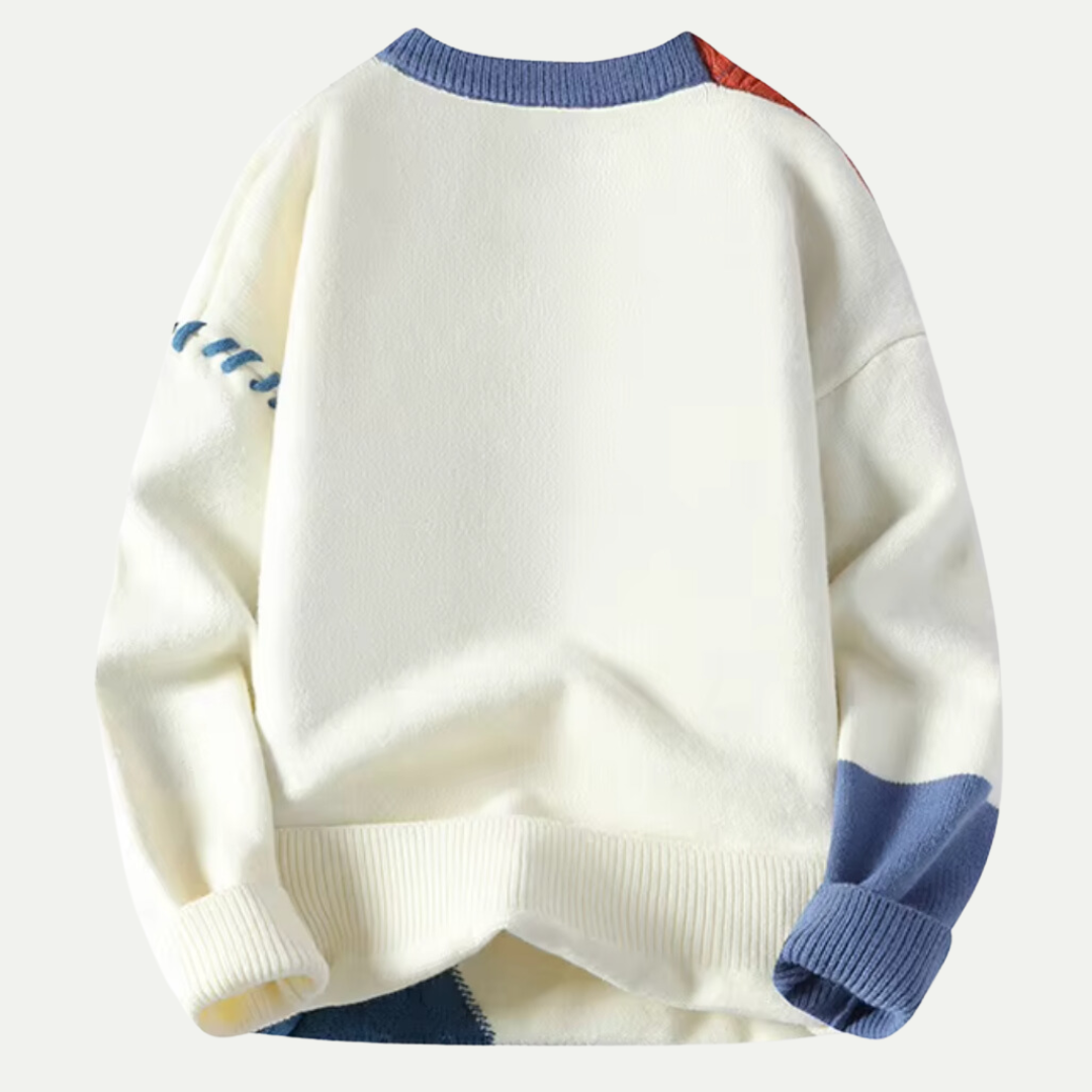 Kim Merino Wool Patchwork Coltrui Heren | Ademend, Casual en Comfortabel 1