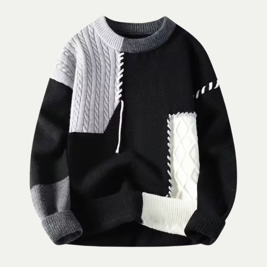 Kim Merino Wool Patchwork Coltrui Heren | Ademend, Casual en Comfortabel 2