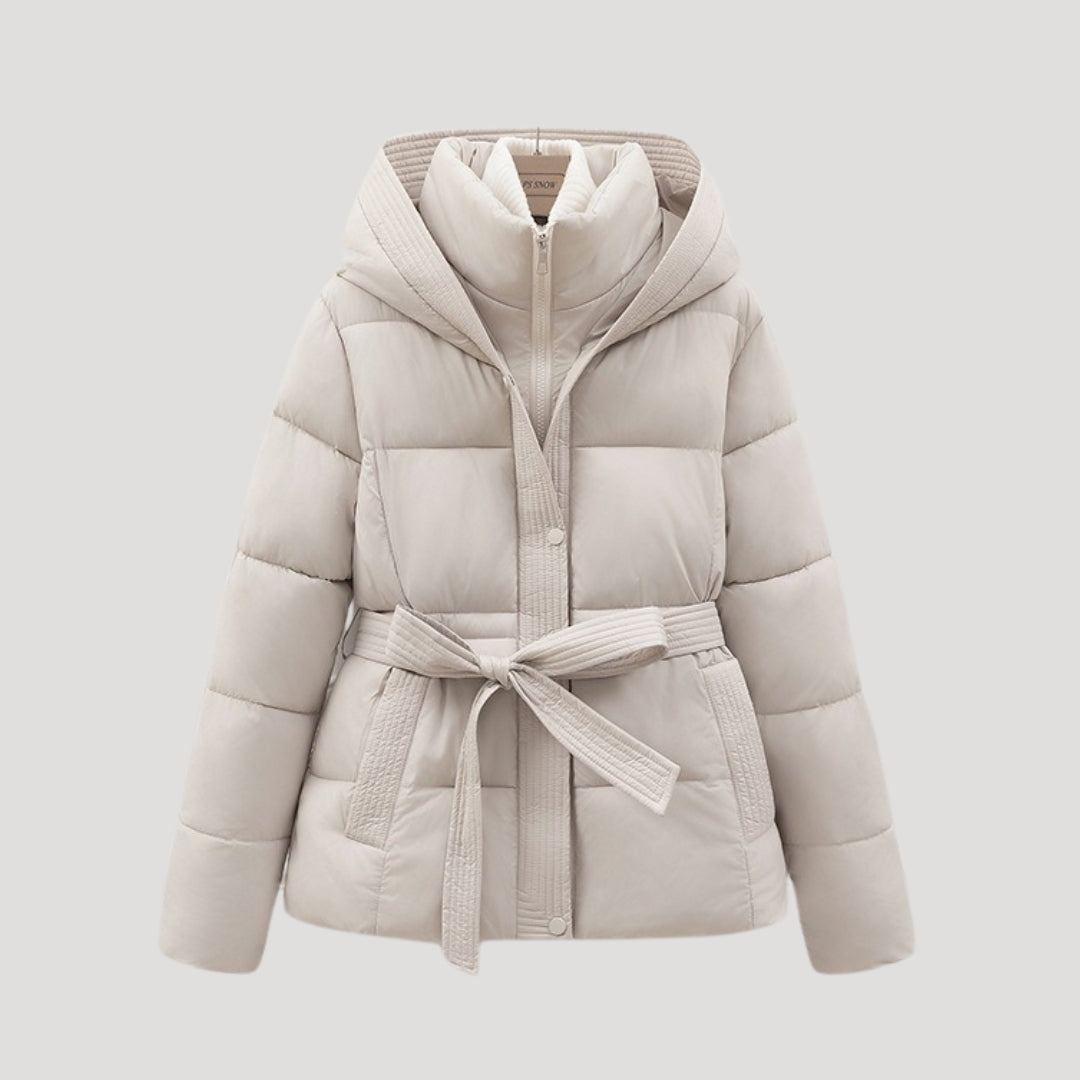 Kim Pufferjack Dames met Capuchon | Elegante Tailleband, Comfortabele Isolatie 2