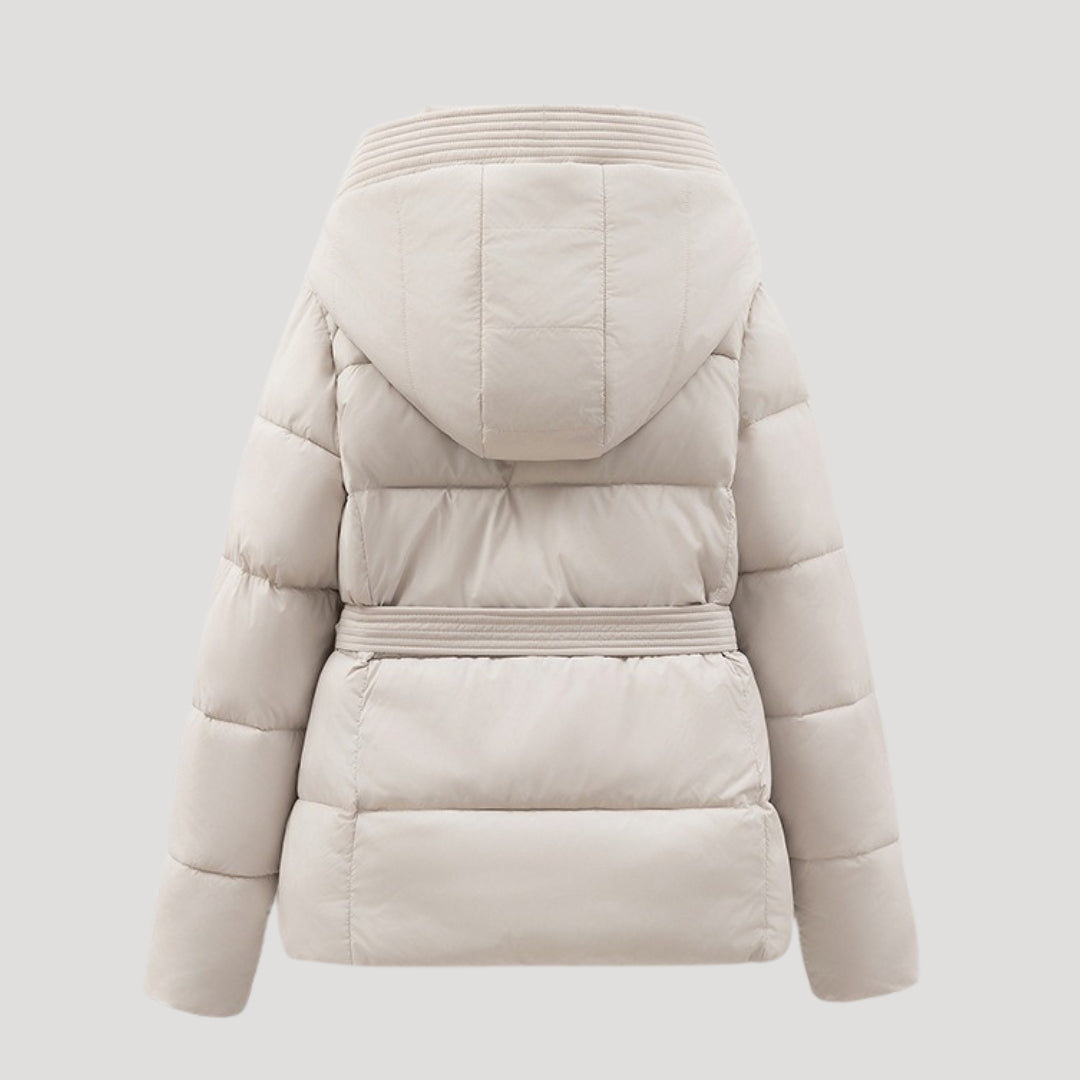 Kim Pufferjack Dames met Capuchon | Elegante Tailleband, Comfortabele Isolatie 4