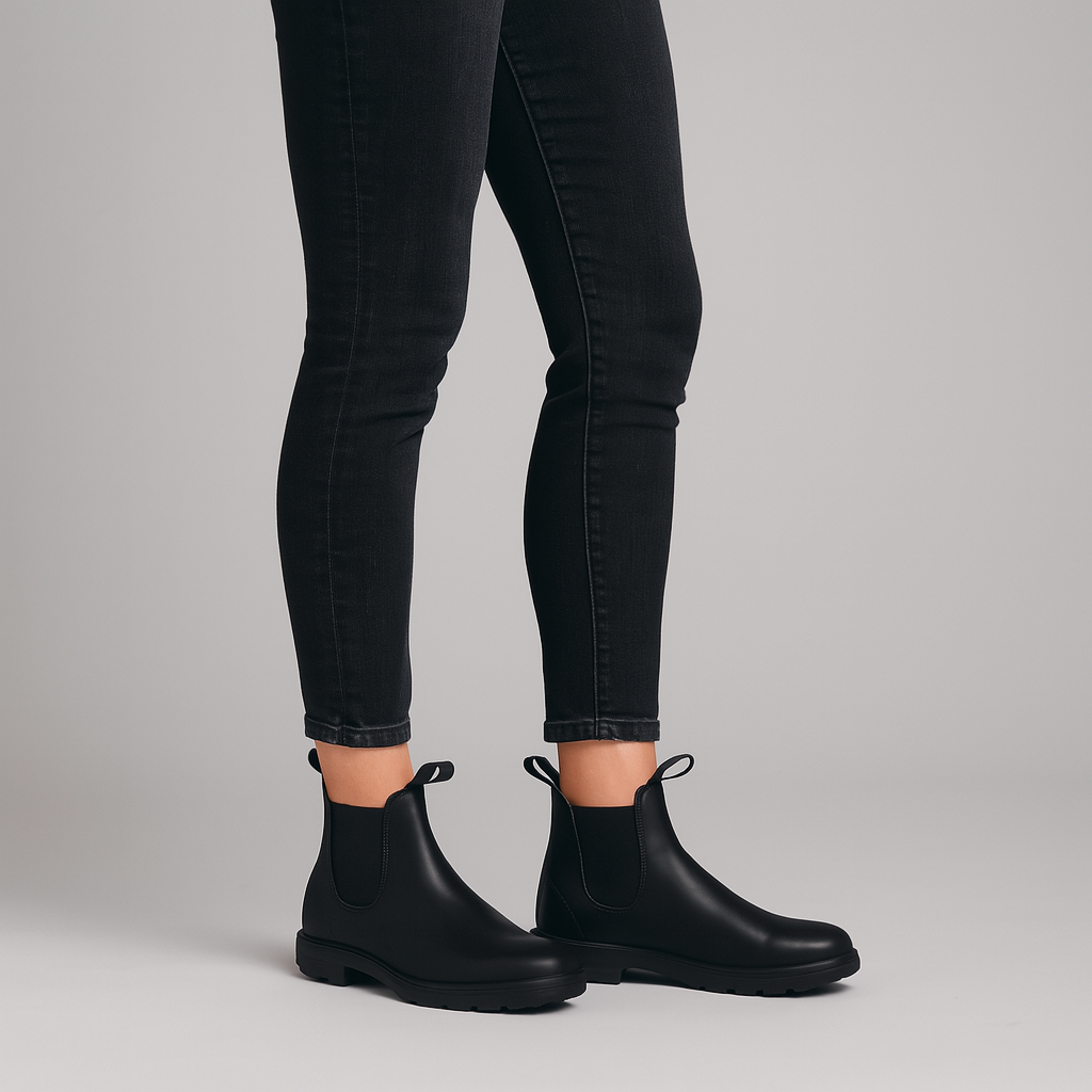 Kim Waterdichte Chelsea Laarzen Dames | Klassiek Instapmodel, Zwart, Comfortabele Pasvorm 3