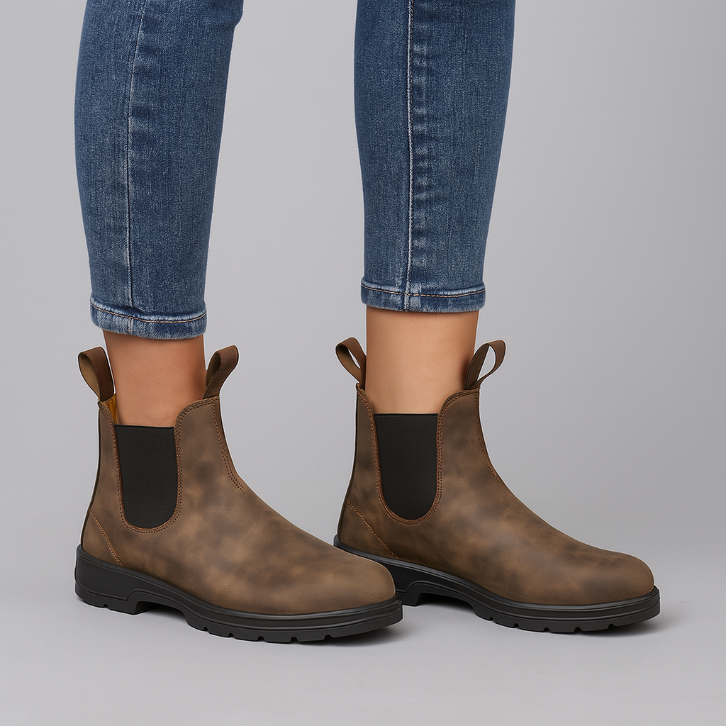 Kim Waterdichte Chelsea Laarzen Dames | Klassiek Instapmodel, Zwart, Comfortabele Pasvorm 5