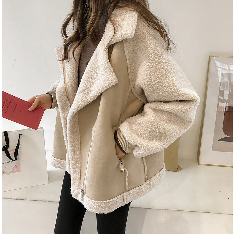 Sanne Suède Lange Winterjas Dames | Warm en Comfortabel, Beige