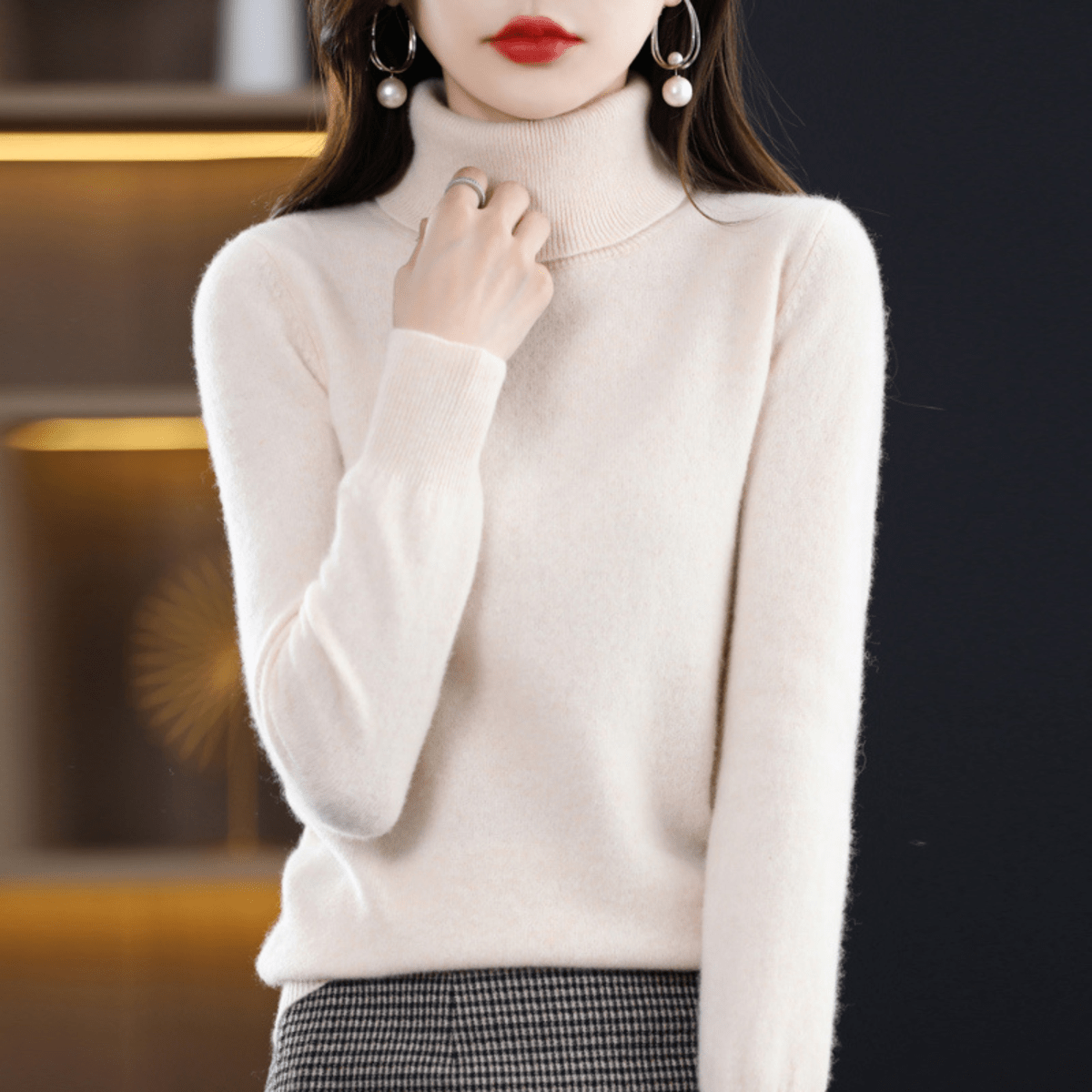 Milou Zwarte Coltrui Dames | 100% Premium Katoen, Tijdloos en Comfortabel 9
