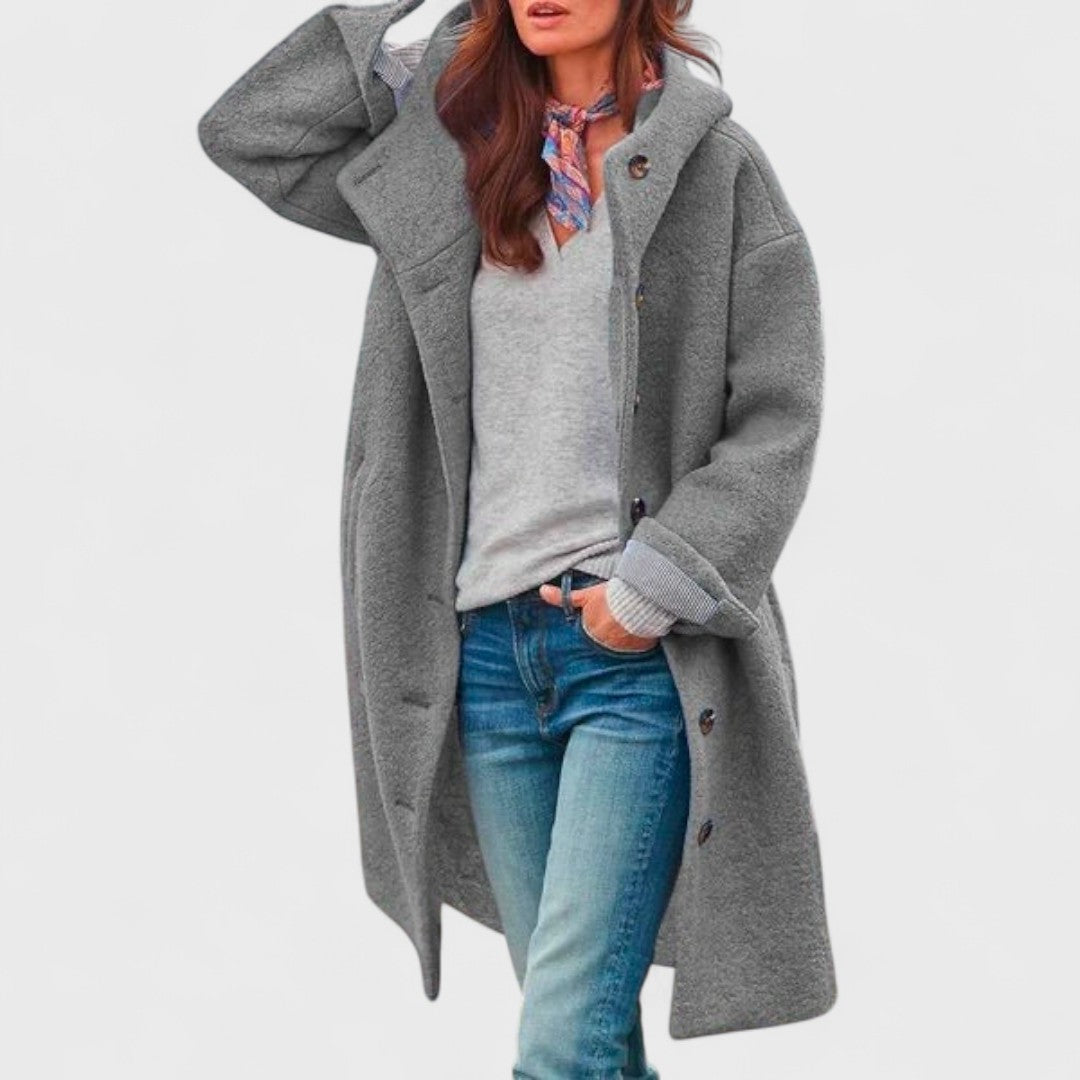 Olivia Dames Wollen Jas | Zachte Mix, Tijdloos Ontwerp 3