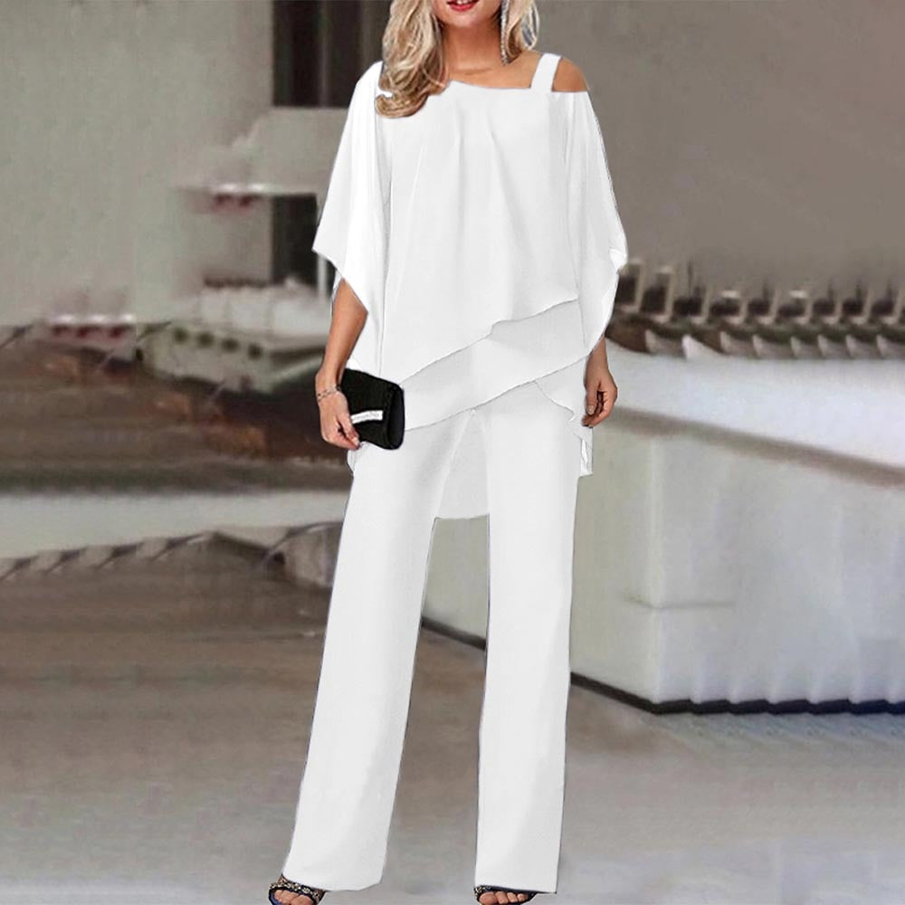 Dames 2-delig Set, Cold Shoulder, Elegant & Luchtig Design