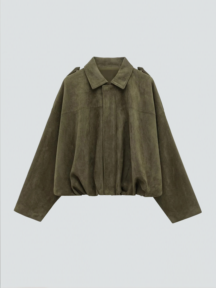Sanne Oversized Suède Jasje | Luxe Suède, Tijdloos en Elegant 1