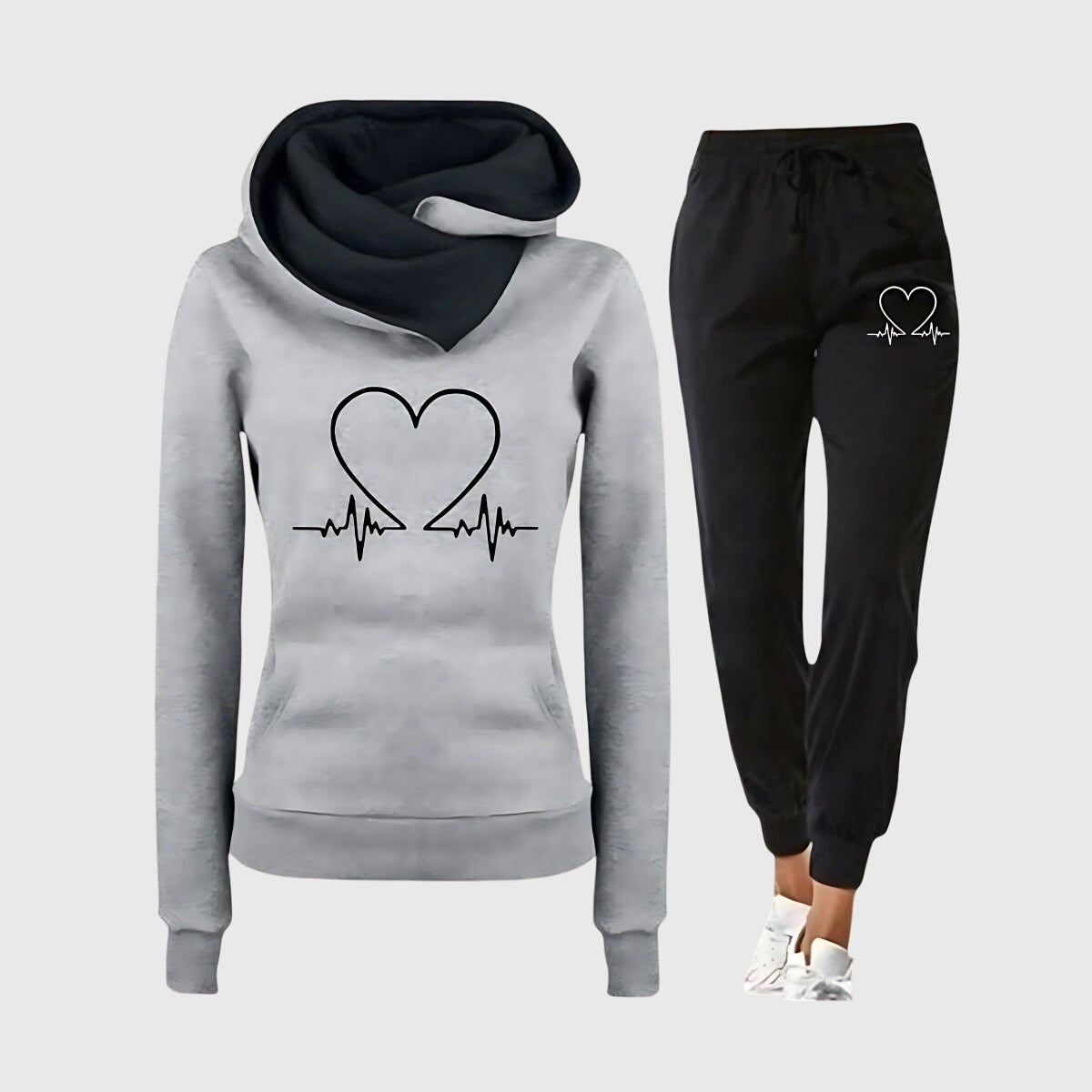 Sava Dames Sportset | Zachte Stof met Hartmotief, Veelzijdig Design 5