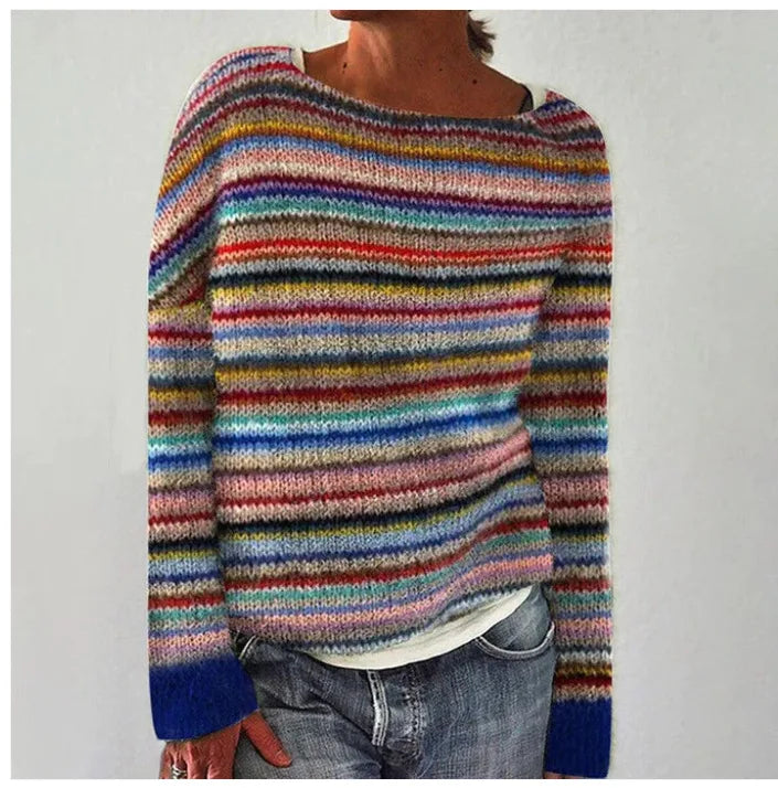 Sienna Dames Retro Trui | Zacht Gebreid, Elegante Vintage Stijl