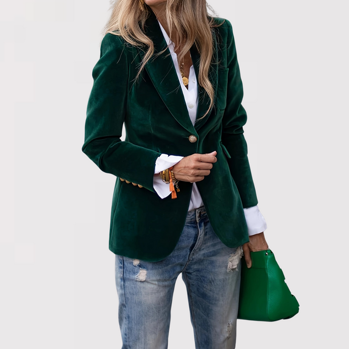 Sophie Vrouwen Fluwelen Jas | Luxe Materiaal, Elegante Stijl 1