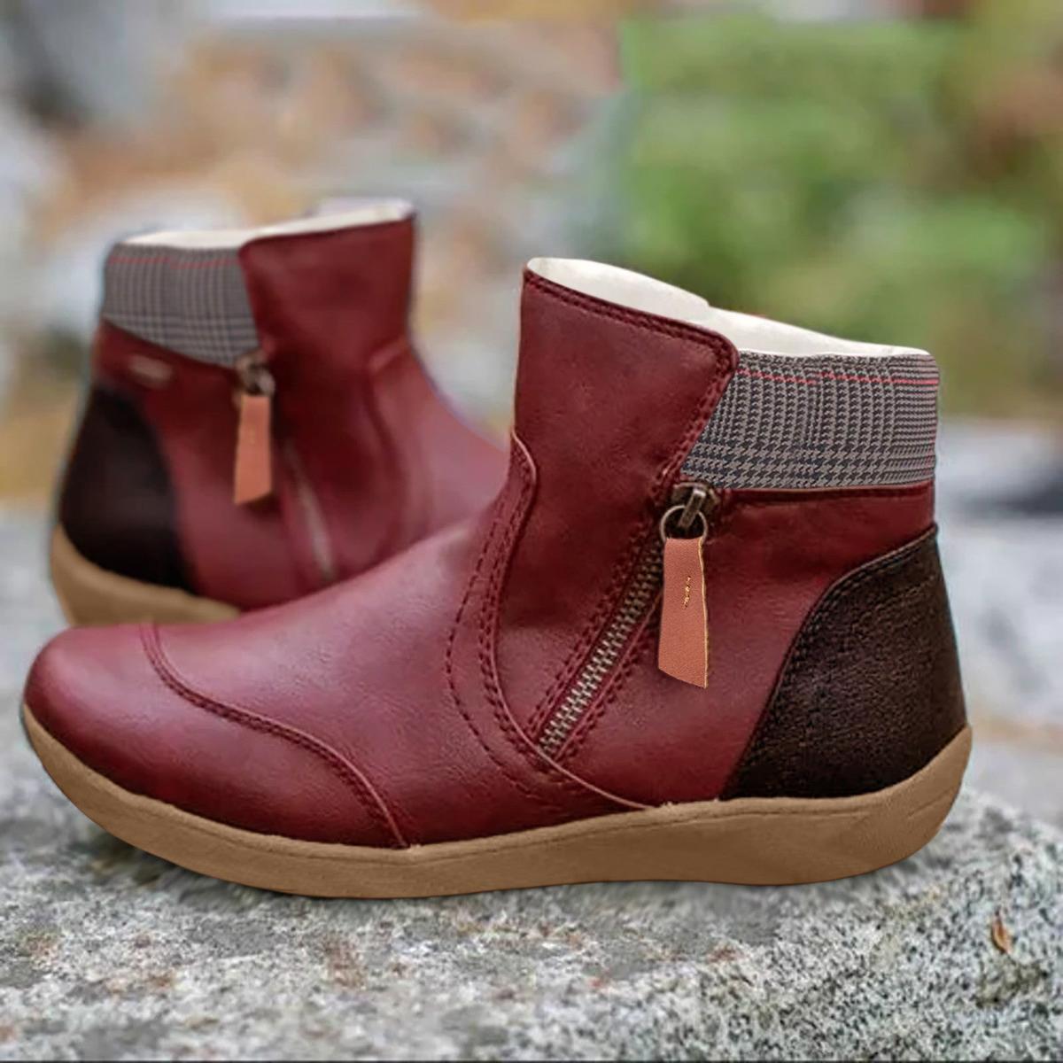 Wendy Zwarte Leren Laarzen Dames | Waterdicht, Antislip Zool, Comfortabel 4
