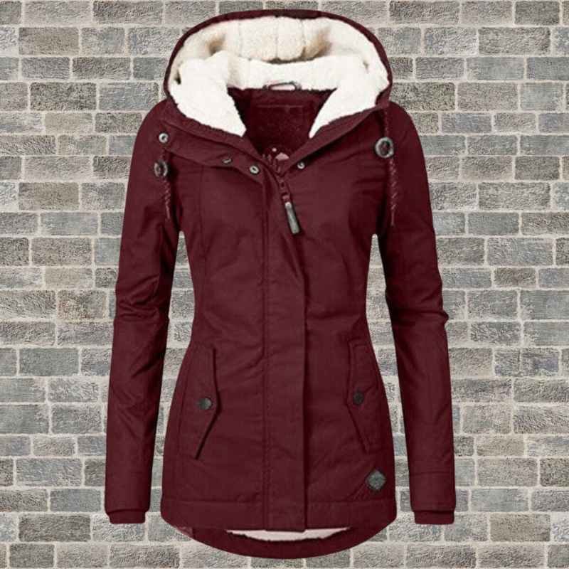 Anne Dames Winterjas met Capuchon, Warm en Waterdicht