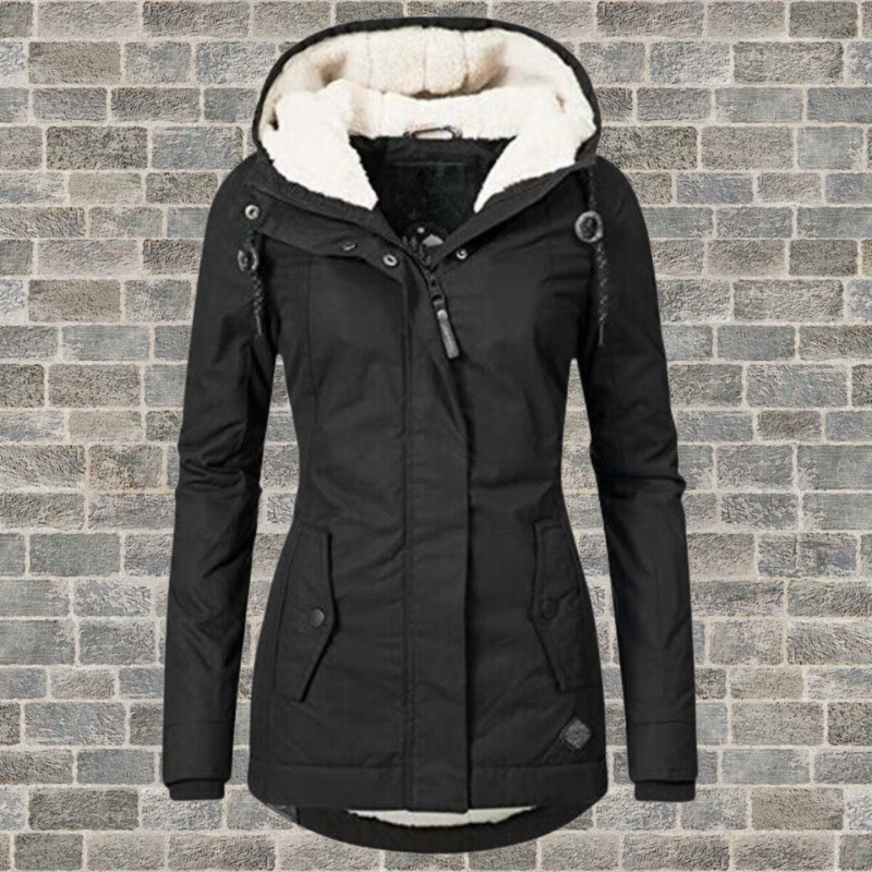 Anne Dames Winterjas met Capuchon, Warm en Waterdicht