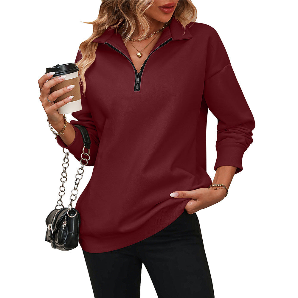 Ari Dames Sweatshirt | Halve Rits, Ademend Materialen 1