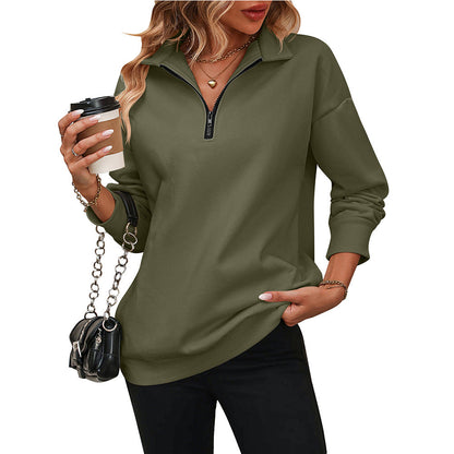 Ari Dames Sweatshirt | Halve Rits, Ademend Materialen 5