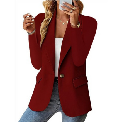 Ava Dames Blazer | Zwart, Tijdloos Design, Elegante Pasvorm 7