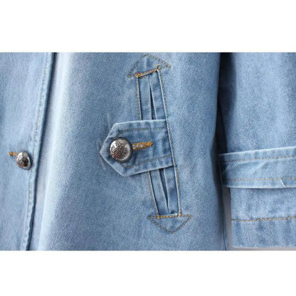 Ava Dames Jas | Lichtgewicht Denim, Double-Breasted 2