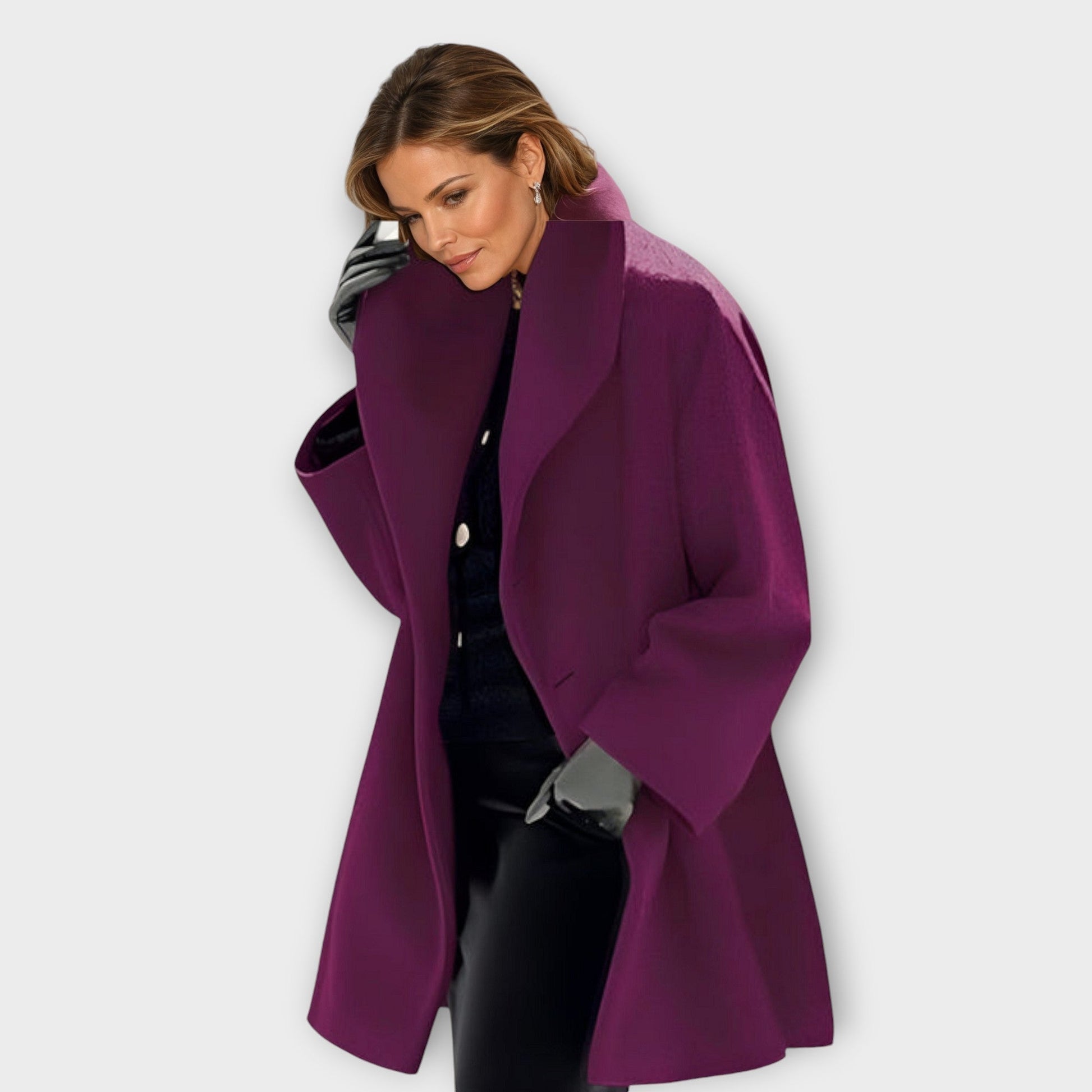 Celine Dames Jas Winter | 100% Wol, Winddicht en Elegant 4