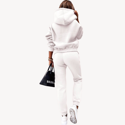 Kim Katoenen Loungewear Set Dames | Comfortabel, Relaxed-Fit Hoodie & Joggingbroek 5