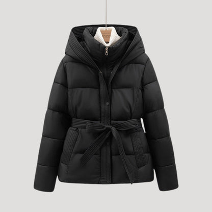 Kim Pufferjack Dames met Capuchon | Elegante Tailleband, Comfortabele Isolatie 1