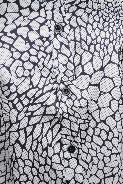 Mira Dames Blouse | Satijnen Slangenprint, Comfortabel 4