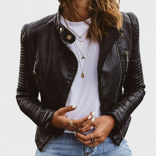 Santos Leren Jas Dames | Hoogwaardig Leer, Tijdloos Ontwerp 0