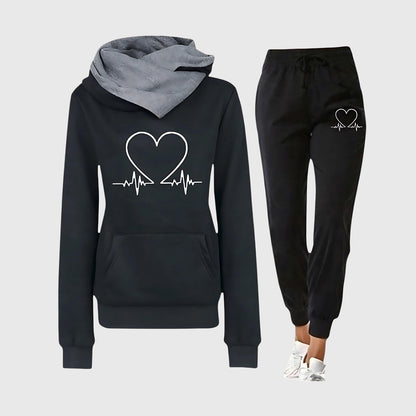 Sava Dames Sportset | Zachte Stof met Hartmotief, Veelzijdig Design 4